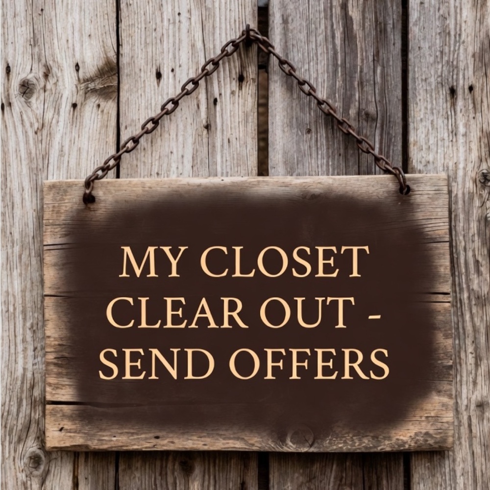 Come shop my closet and see what’s inside and make an offer!!